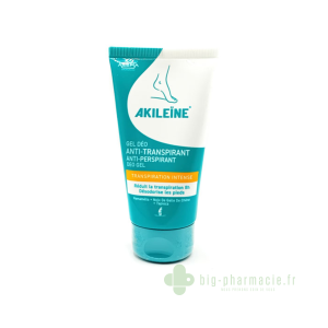 Akileine Gel Deo Anti-Transpirant Pieds 75ml