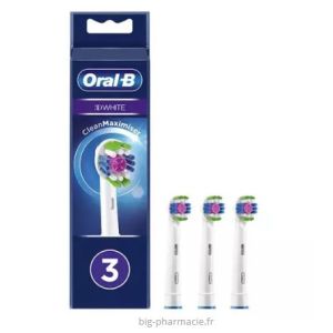 Oral B 3D White, lot de 3 brossettes