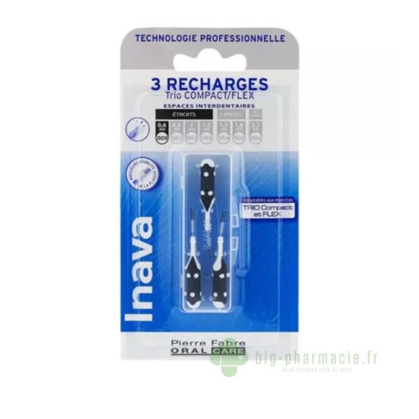 Inava recharges brossettes interdentaires