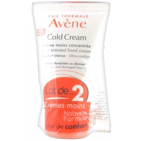 Avène Cold Cream crème mains concentrée bipack 2x50ml