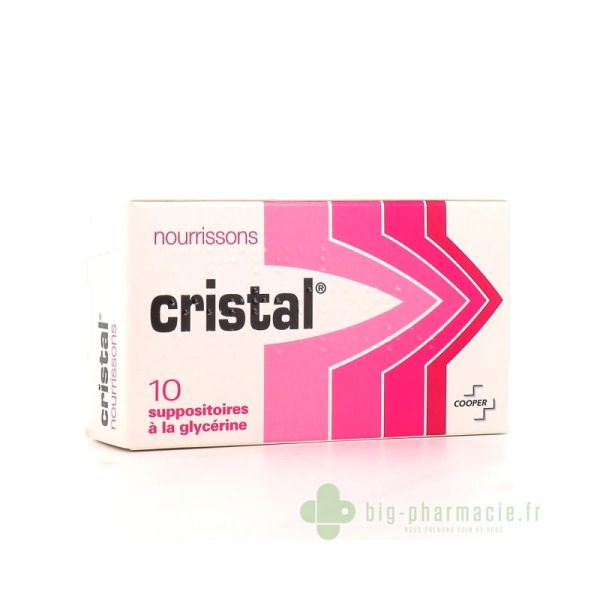 Cristal Suppositoire Nourrisson boite de 10