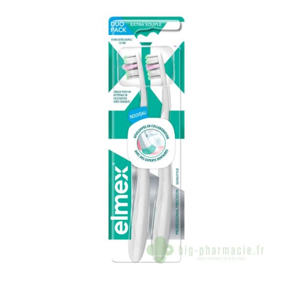 Brosse à dents sensitive Elmex, extra souple duo