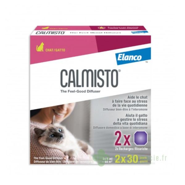 Calmisto Chat Recharges pour diffuseur 2X6ml