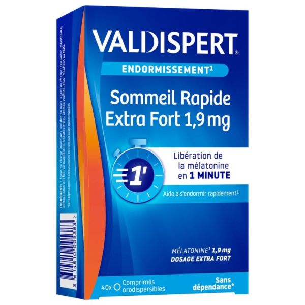 Valdispert Sommeil Rapide 1.9Mg 40 comprimés orodispersibles