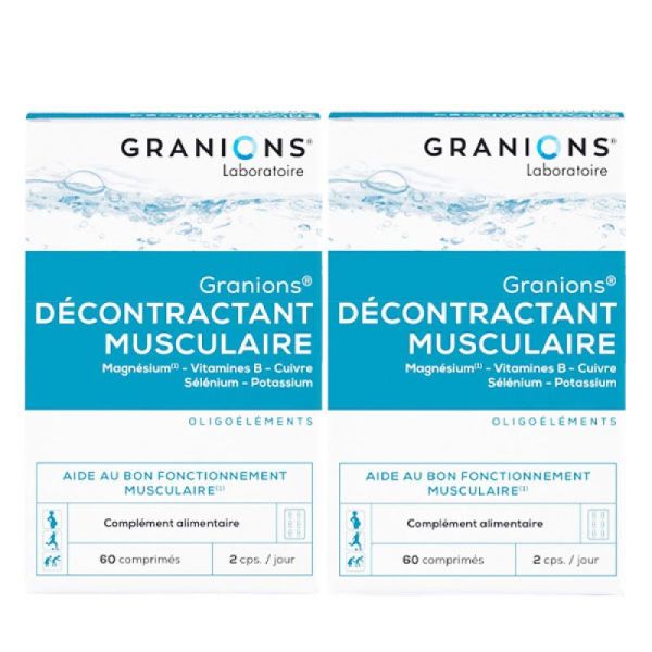 Granions décontractant musculaire comprimé lot de 2 Boites