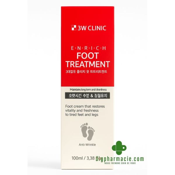 3W CLINIC crème pour les pieds