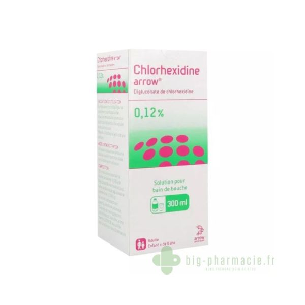 Chlorhexidine Arrow 0,12% bain de bouche 300ml