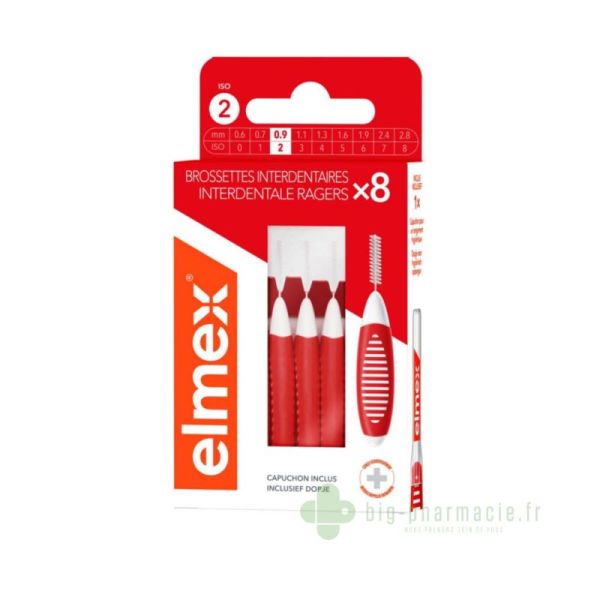 Elmex Brossettes Interdentaires iso 2, lot de 8