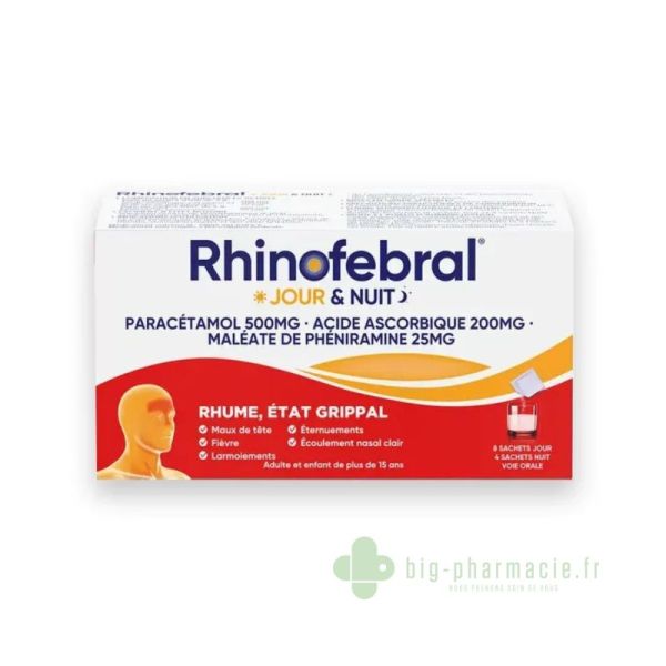 Rhinofebral jour nuit 12 sachets