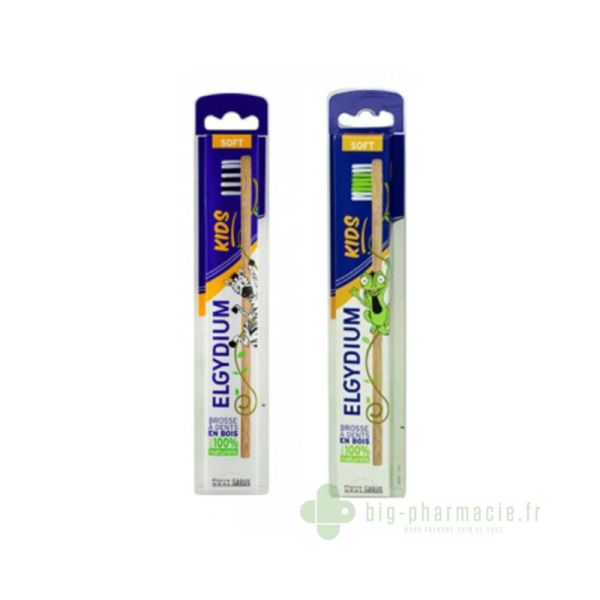Elgydium kids, brosse à dents en bois