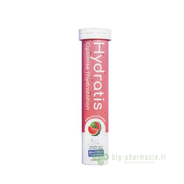 Hydratis Pastille Hydratation Saveur pastèque – Électrolytes & Oligoéléments Essentiels