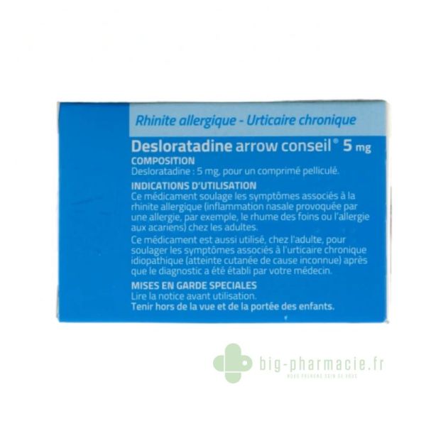 Desloratadine 5mg Arrow 7 comprimés