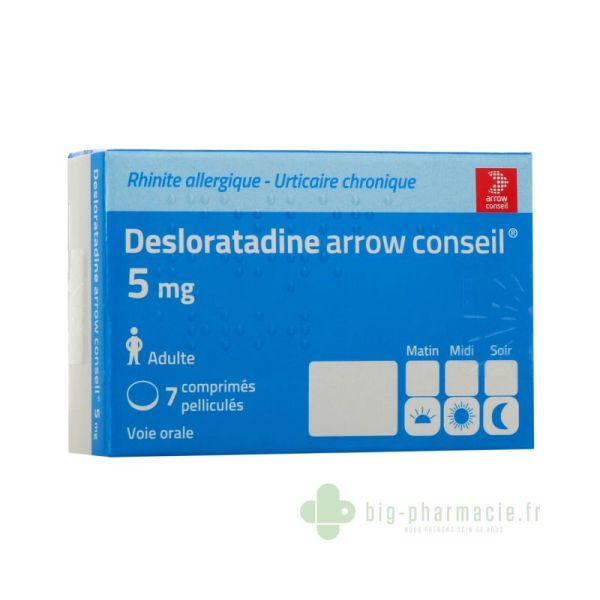 Desloratadine 5mg Arrow 7 comprimés