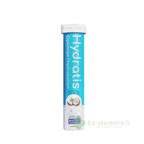 Hydratis Pastille Hydratation Saveur coco – Électrolytes & Oligoéléments Essentiels