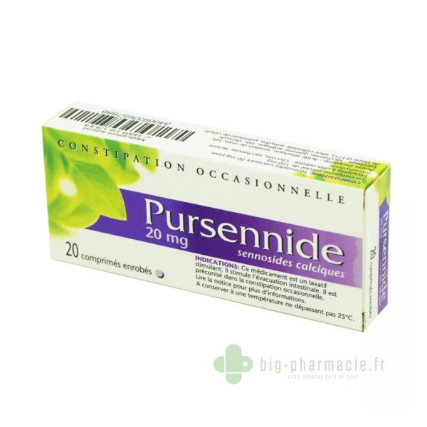 PURSENNIDE 20 mg, comprimé enrobé