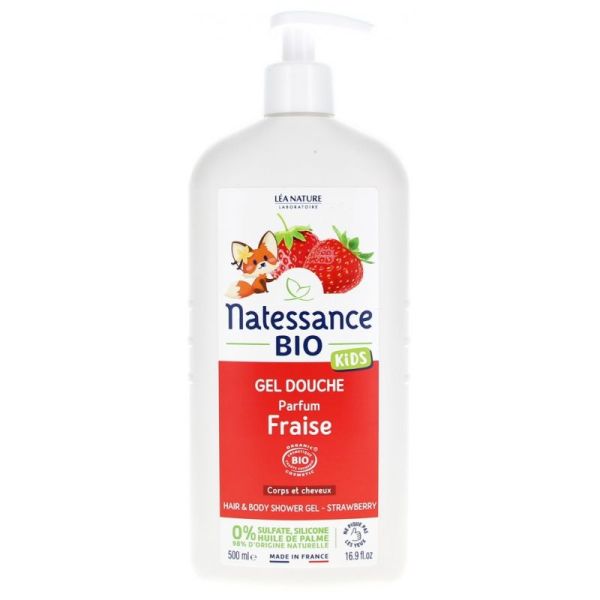 Natessance Gel Douche fraise 500Ml