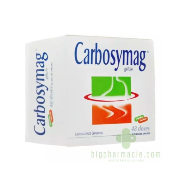 Carbosymag Gélules 48 doses de 2 gélules
