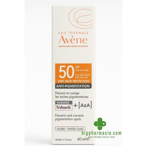 Avène Solaire Fluide Teinté Anti Pigmentation SPF50+ 40 ml