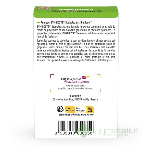 Symbiosys Stomalex 30 gélules