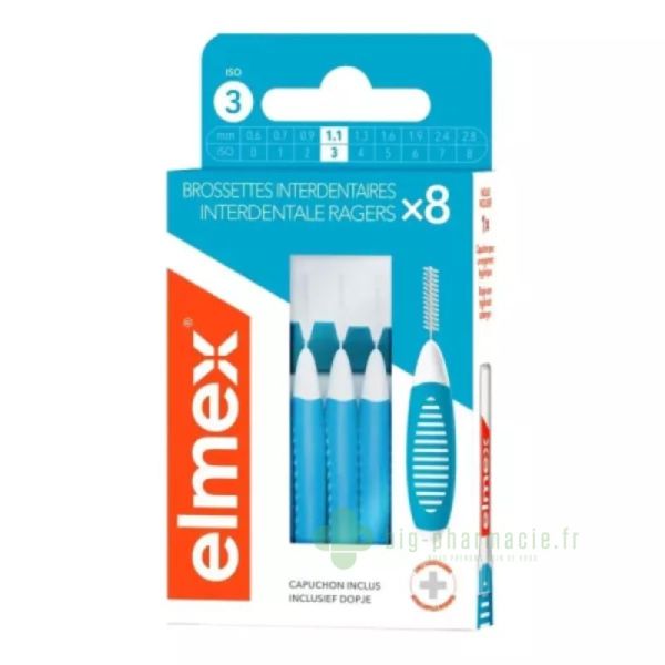 Elmex Brossettes Interdentaires boite de 8 brossettes