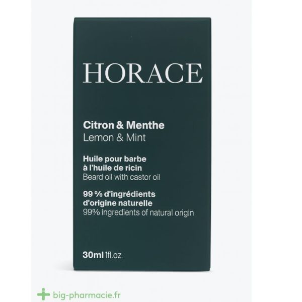 Horace huile pour barbe citron menthe 30ml