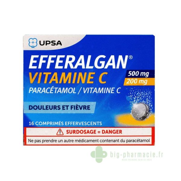 EFFERALGAN VITAMINE C 500 mg/200 mg  comprimé effervescent