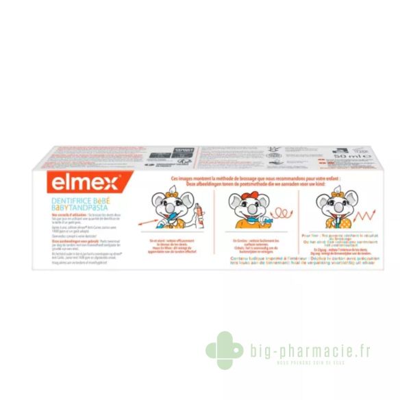 Elmex Bébé Dentifrice 0-2 Ans 50ml