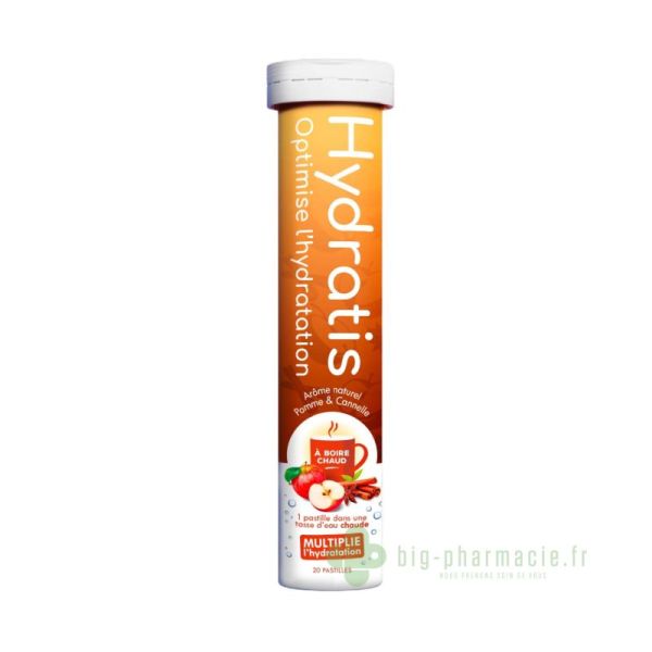 Hydratis Pastille Hydratation Saveur pomme cannelle – Électrolytes & Oligoéléments Essentiels