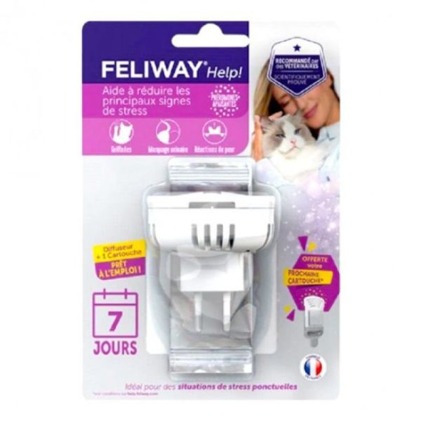 Feliway Help Chat Signes de Stress Diffuseur 7 Jours