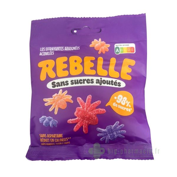 Rebelle, bonbons sans sucres ajoutés