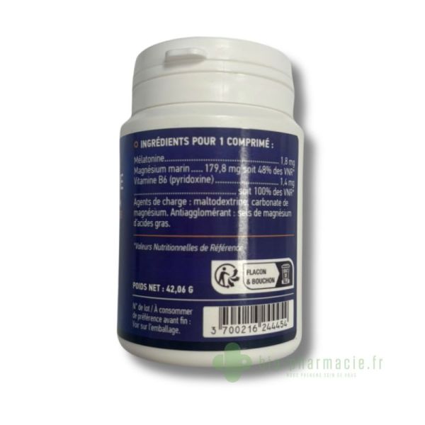 Mélatonine Fort Magnésium Vitamine B6 - 60 comprimés