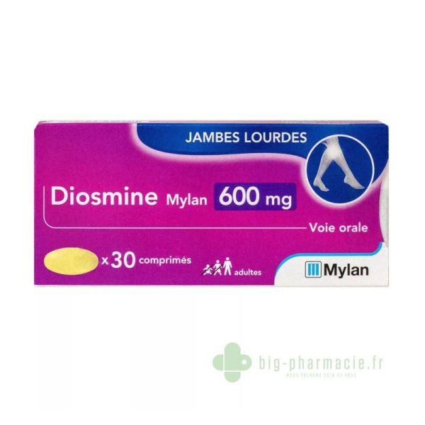 Diosmine 600mg Viatris 30 comprimés