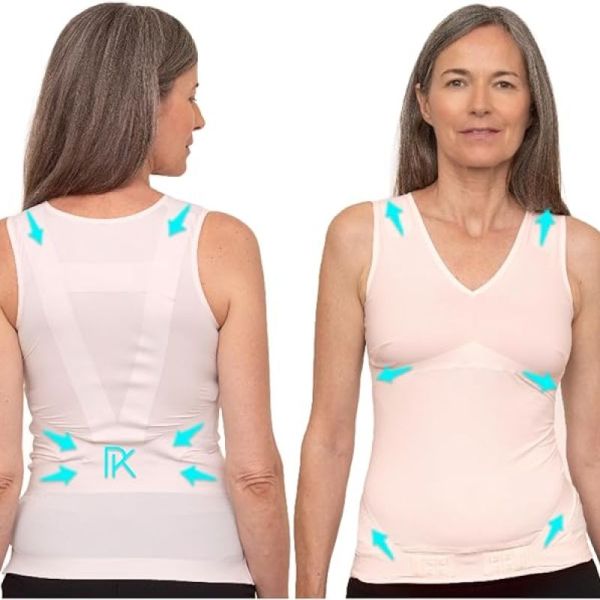 Percko T-Shirt redresseur femme rose poudré