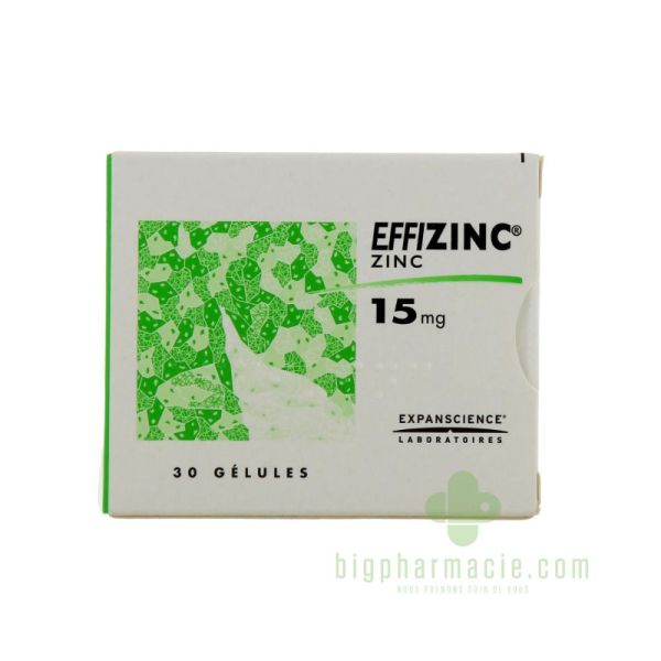 Effizinc 15Mg Gelule 30
