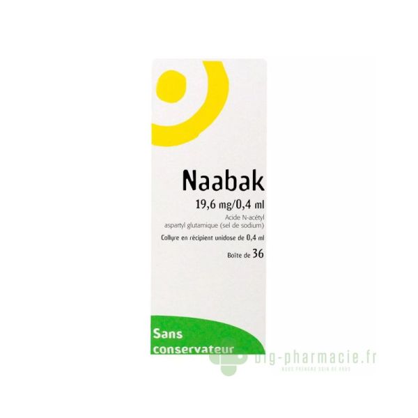 NAABAK 19,6 mg/0,4 ml collyre en récipient unidose x36