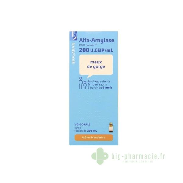 Alfa-Amylase Biogaran sirop 200ml