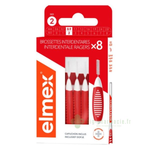 Elmex Brossettes Interdentaires boite de 8 brossettes