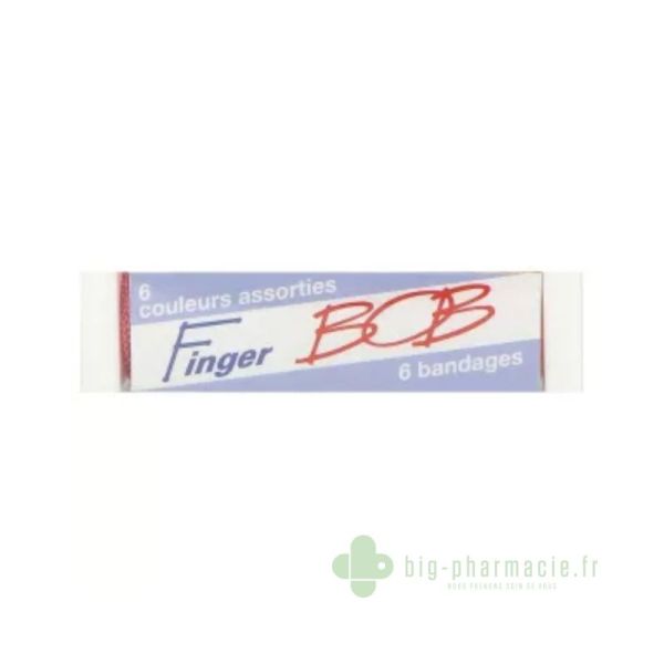 BANDAGE DOIGTIER FINGER BOB COULEURS BOITE DE 6