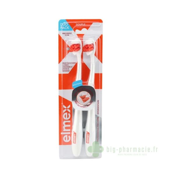 Brosse à dents Elmex précision, lot de 2