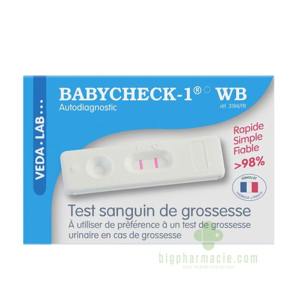 TEST DE GROSSESSE SANGUIN BABY CHECK-1 WB /1