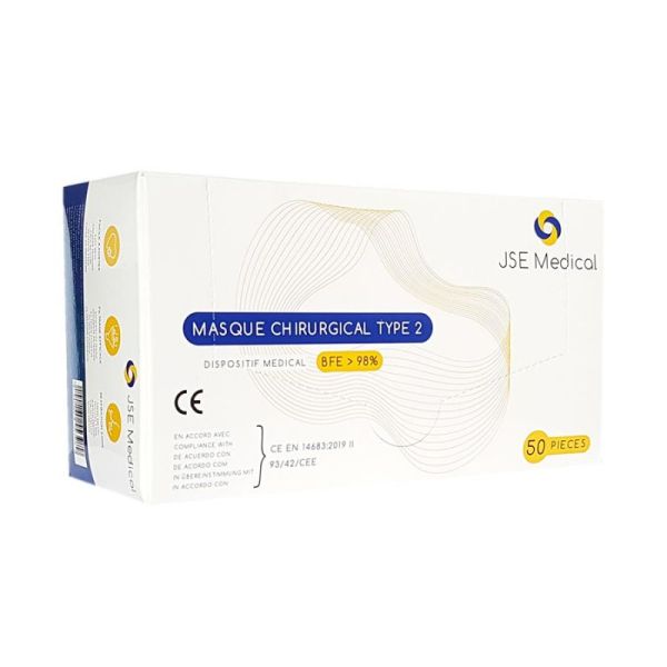 Masques Chirurgicaux type II boite de 50 prevention covid-19