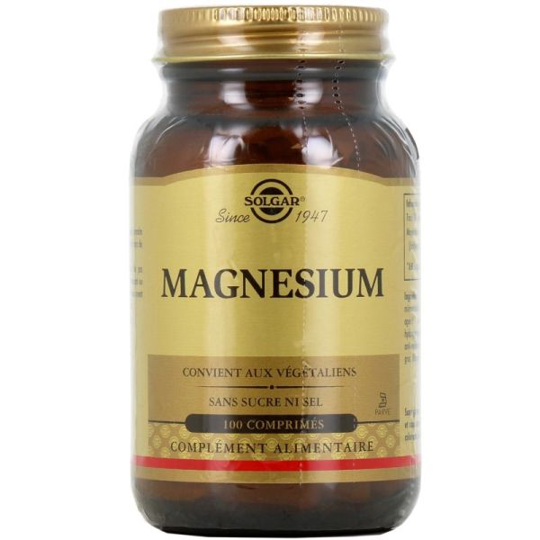 Magnesium 300mg solgar 100 comprimés