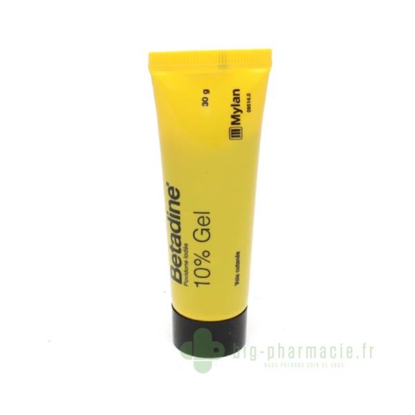 BETADINE 10 POUR CENT, gel
