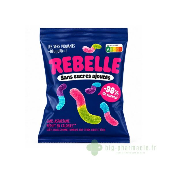 Rebelle, bonbons sans sucres ajoutés