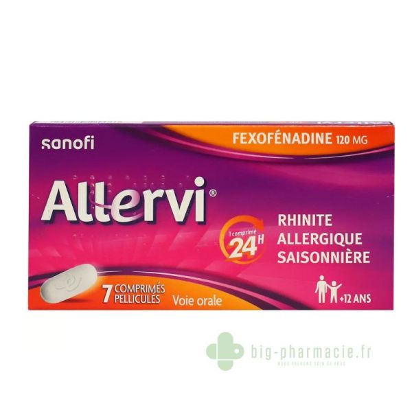 Allervi 120Mg 7 comprimés