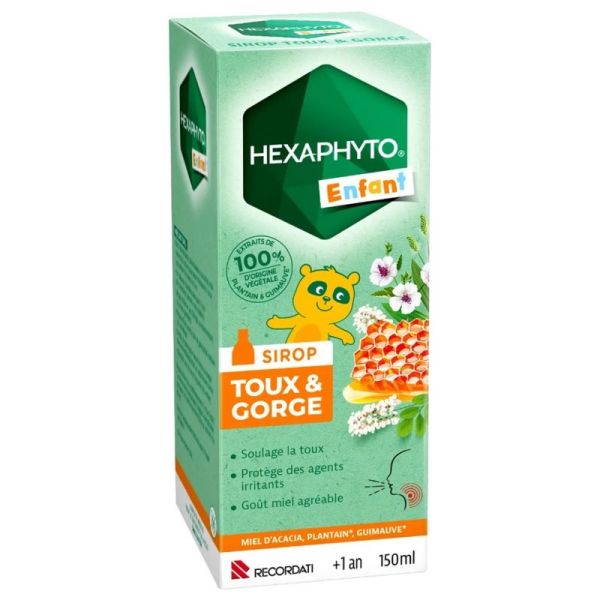 Hexaphyto Sirop Toux Amp Gorge Enfant 150ml