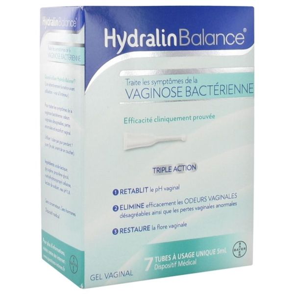 HYDRALIN BALANCE Gel vaginal triple action 7Unidoses/5ml Hydralin