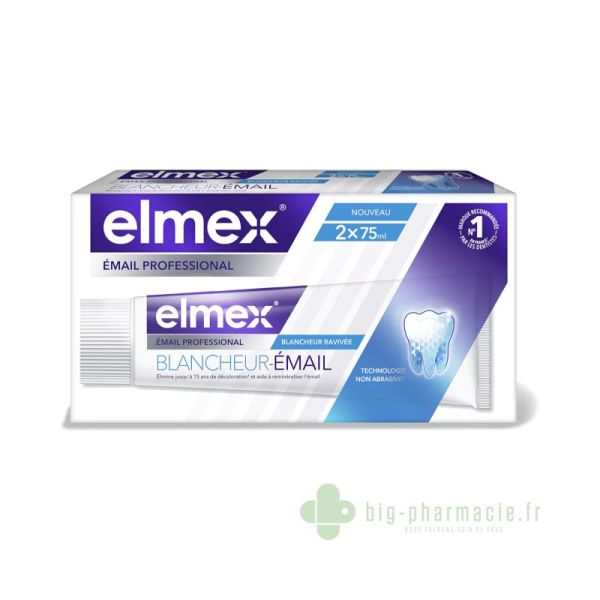 Elmex - Blancheur émail lot de 2 - 2x75mL
