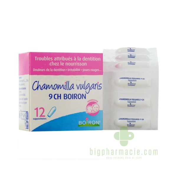 Chamomilla vulgaris 9CH BOIRON 12 suppositoires