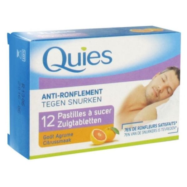 Quies Pastille Anti-Ronflement Boite de 12 pastilles